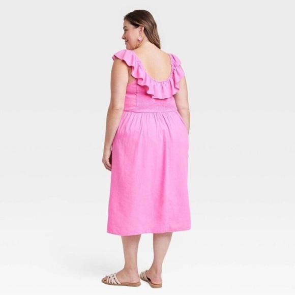 Ava & Viv- Womens Ruffle Maxi Empire Waist Dress Size 2X - Picture 15 of 16